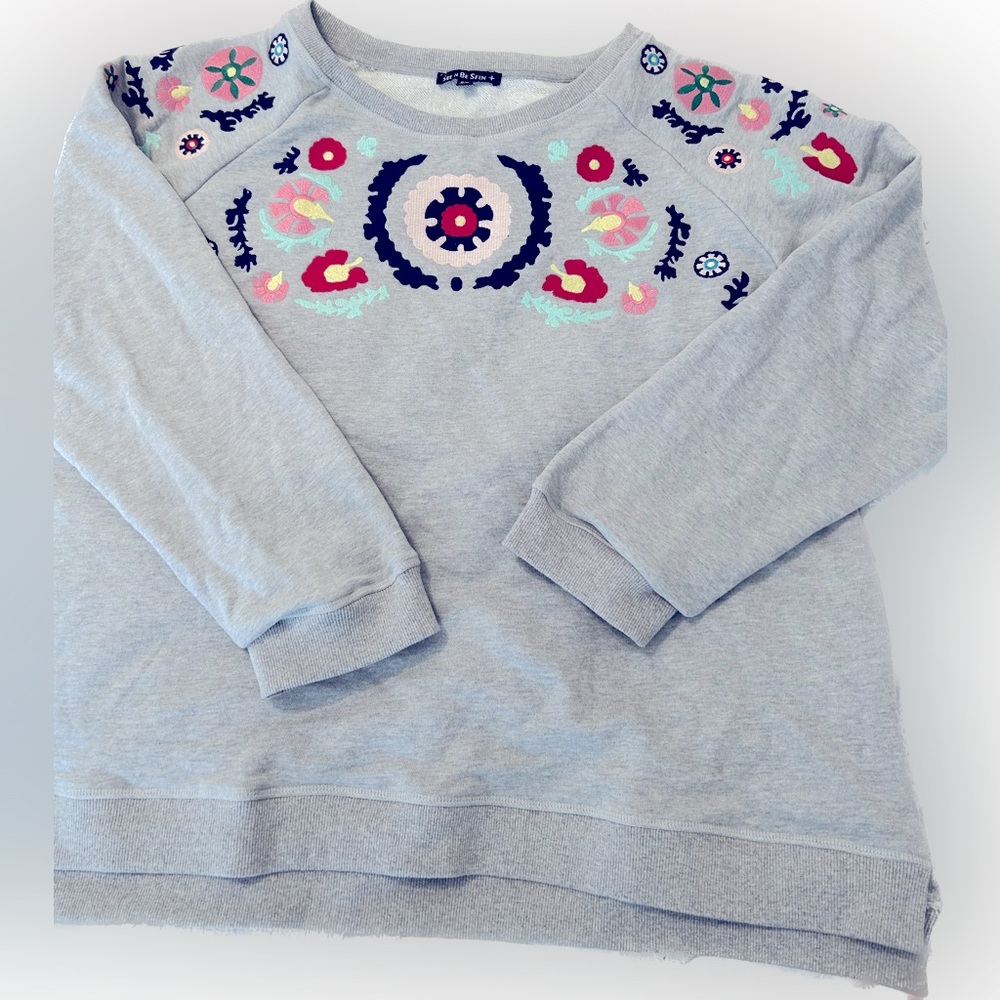 See and be seen embroidered sweatshirt